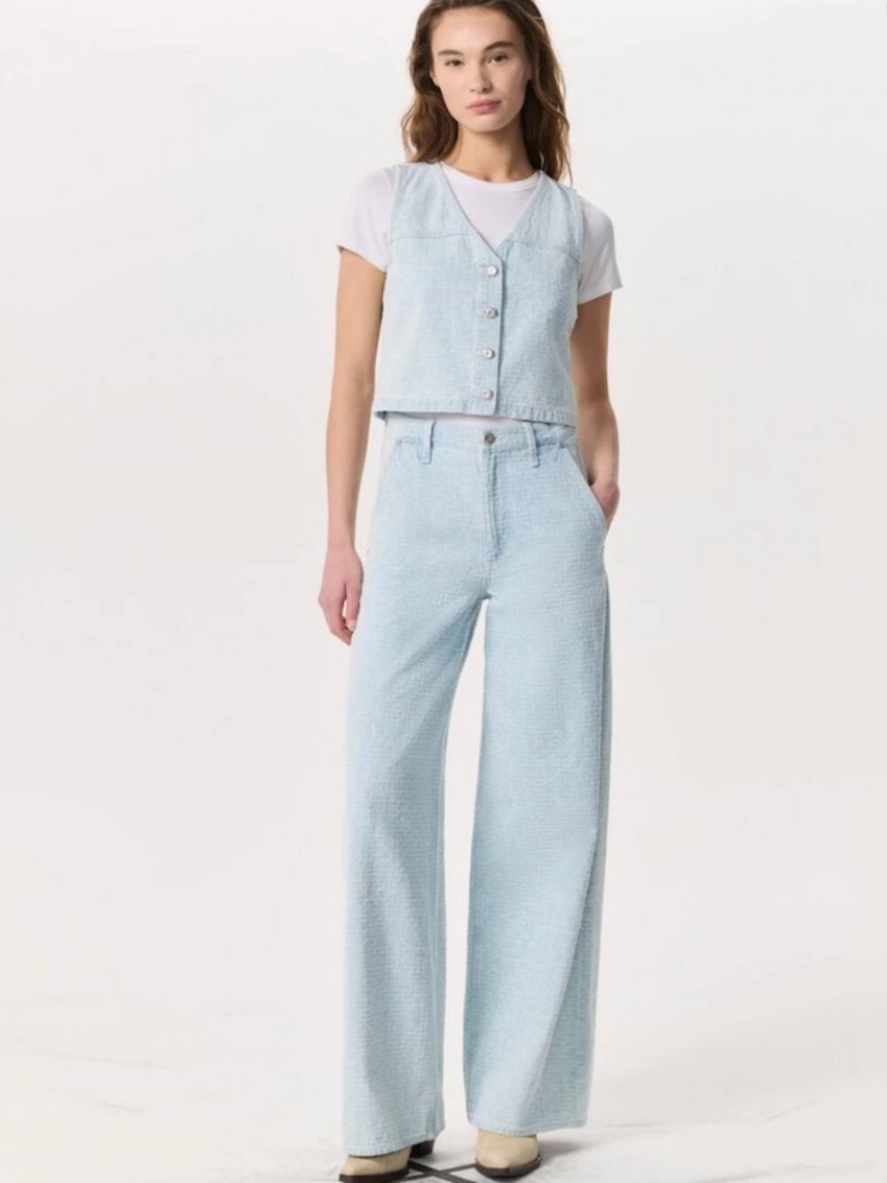 NWT Rag & Bone Serena High Rise Jeans (Sky Blue; Size 25)